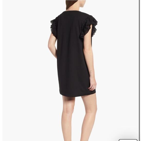 All Saints Senna Adelaide T-Shirt Dress Tiered Ruffled Eyelet Sleeves Size Small - Picture 2 of 10